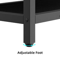 Appendiabiti industriale Garvee con 8 ganci, effetto legno, struttura in metallo, piedini regolabili per corridoio 101.35x39.88x182.88 cm