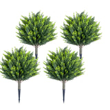 Garvee Albero Topiario Artificiale Cipresso 65 cm Realistico Resistente ai UV Materiale PE per Interni ed Esterni Verde - Cedro-4 Confezione
