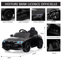 Garvee Kids Electric Car 12V con licenza BMW M4 con telecomando 2.4G, USB, musica LED, stabile, sicura, multicolore