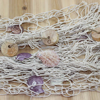 Garvee Filet De Pêche En Corde De Chanvre Méditerranéenne Décoration Murale Avec Coquillages Pour Intérieur Marine 1 X 2 M Beige Naturel