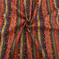 Garvee 5 pezzi di tessuti di cotone Fat Quarters con stampa etnica per patchwork e progetti di cucito fai da te, 10x8 pollici, multicolore