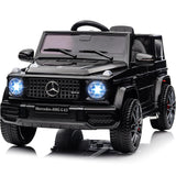 Garvee G63 AMG Auto elettrica 12V per bambini - Nera con luci a LED e musica per avventure al chiuso e all'aperto - Nero