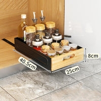 Garvee, organizer telescopico estensibile per cucina e bagno, in metallo antiruggine largo 25 cm