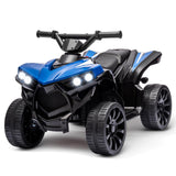 Garvee Electric Quad Kids 6V ATV Blue – Con luci LED, funzione musicale e potente motore da 6 V per il divertimento di guida all'aperto a partire dai 3 anni. - Blu