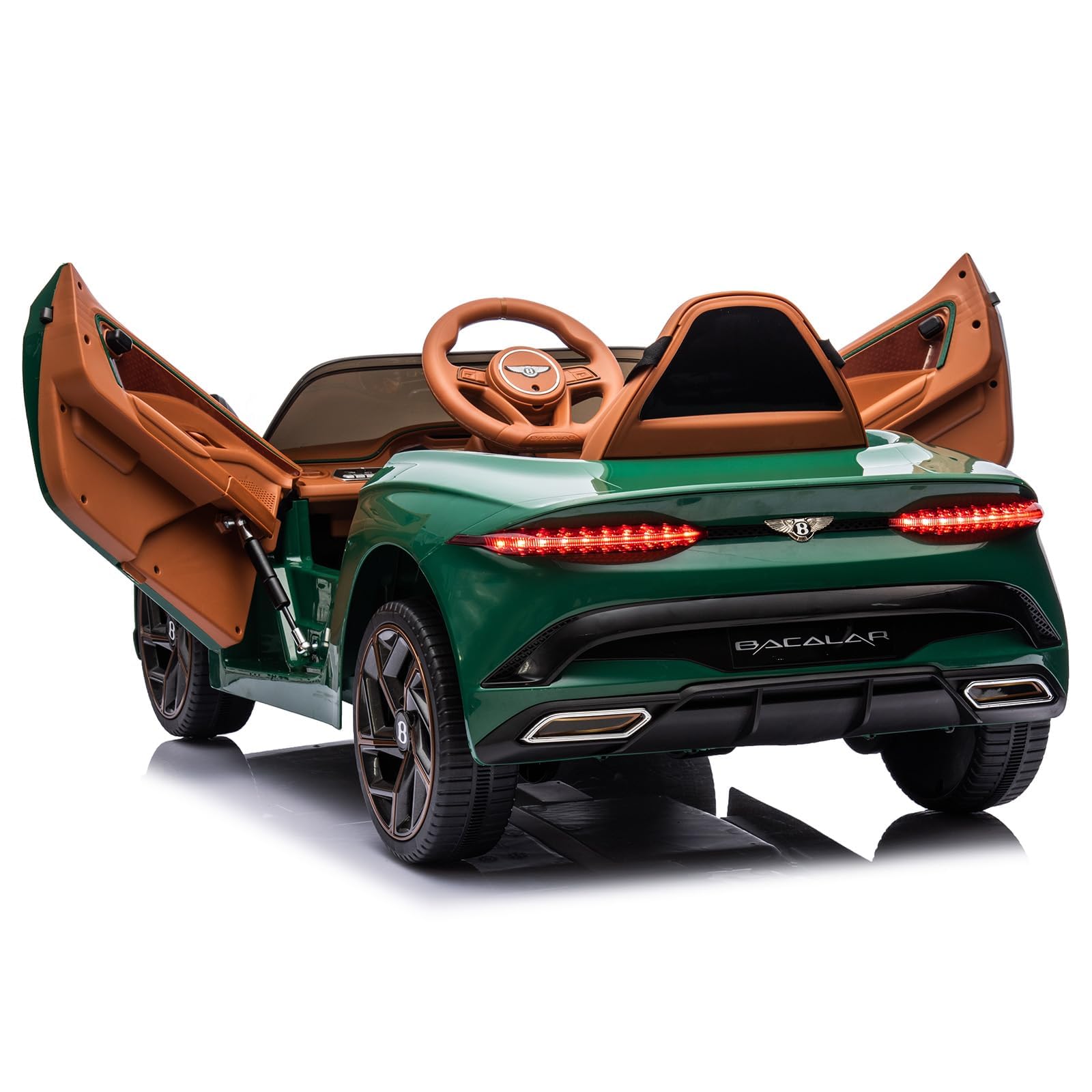 Garvee 12V Auto elettrica per bambini verde scuro con telecomando, veicolo elettrico stabile per divertimento in giardino e tour di scoperta per bambini e bambine dai 3 anni in su