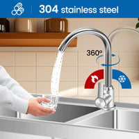 Lavello in acciaio inox Garvee da 33 pollici, doppia vasca – 84x46x76 cm, due lavelli in acciaio inox per un lavoro pratico in cucina e un utilizzo efficiente.