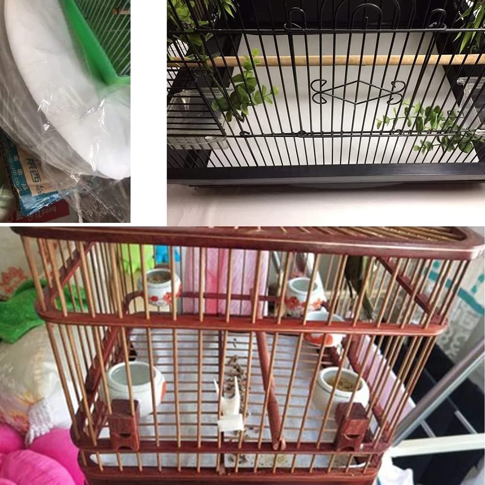 Garvee Birdcage Liner Paper 100 pezzi monouso assorbenti tagliabili per pappagalli e piccoli animali 8,5''x6'' igienici pratici