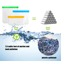 Sacchetti per alimenti riutilizzabili Garvee, set da 6 pezzi, senza BPA, per cucina e conservazione, adatti al congelatore, versatili