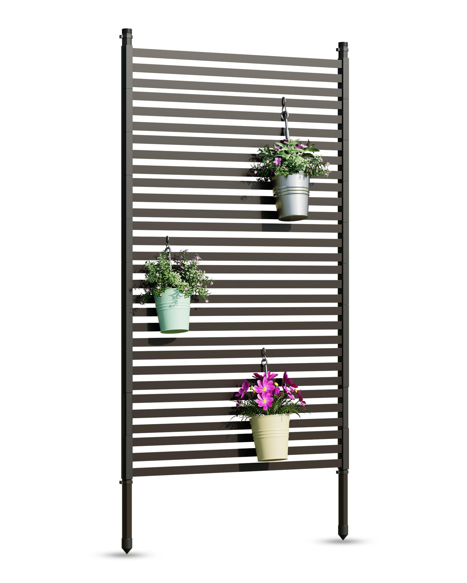 Schermo per la privacy da esterno Garvee con supporto, 35x70 pollici, recinzione AC, rivestimento per attrezzature da piscina, resistente alle intemperie, copertura per bidoni da giardino