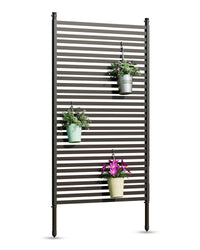 Schermo per la privacy da esterno Garvee con supporto, 35x70 pollici, recinzione AC, rivestimento per attrezzature da piscina, resistente alle intemperie, copertura per bidoni da giardino