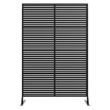Garvee Recinzione da Giardino in Metallo Altezza 183 cm, Design Scroll Antiruggine, Facile Montaggio, Acciaio Verniciato Nero, Per Patio, Piscina, Prato - 9