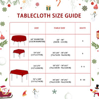 Garvee Nappe De Noël rettangolare 137x200 cm con motivo a spillo, venature del legno, cotone, facile da pulire, decorazione natalizia, runner da tavola festivo