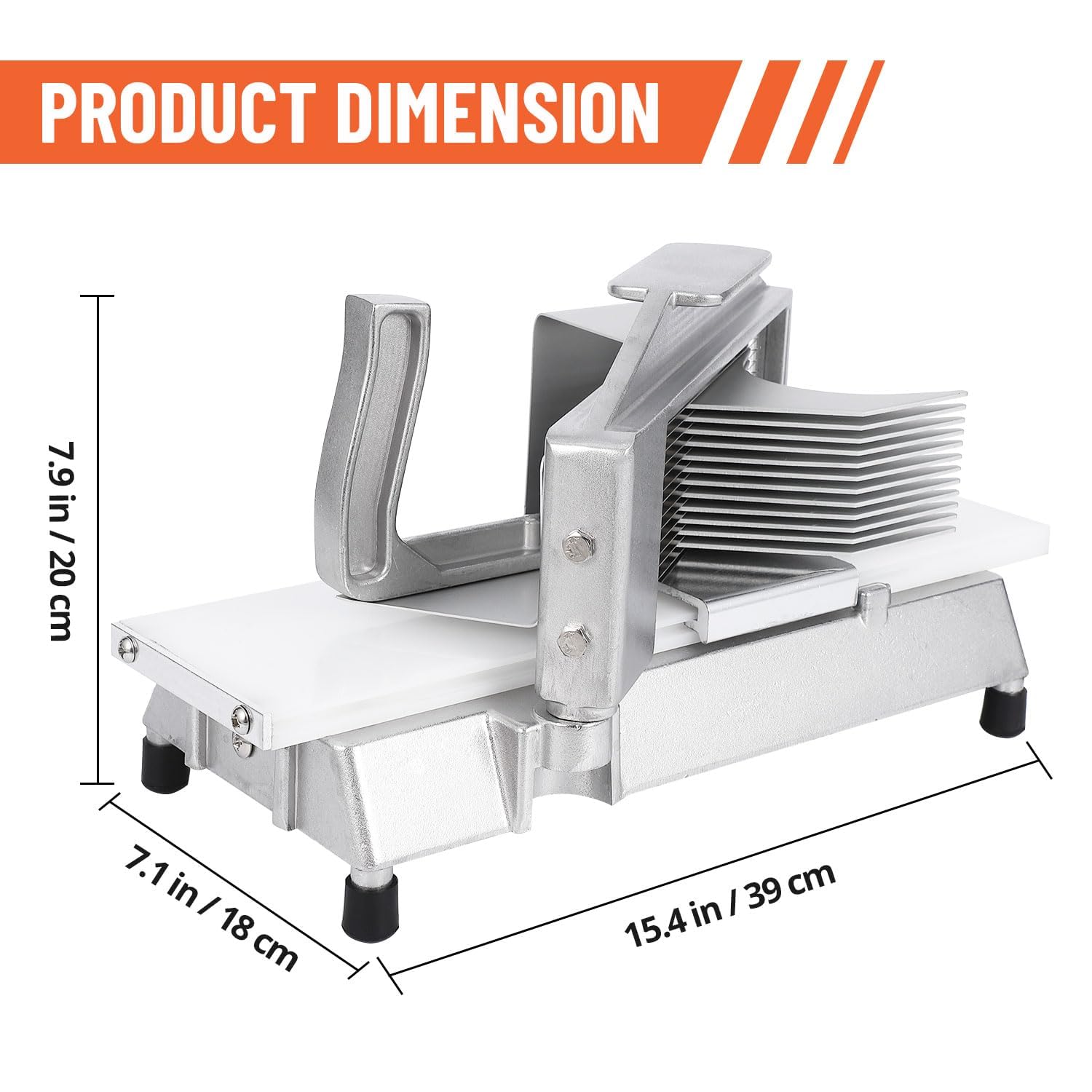 Affettatrice per pomodori Garvee da 5 mm – Acciaio inossidabile, per cucina, perfetta per risultati di taglio uniformi