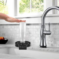 Garvee, lavabicchieri per lavelli da cucina, pulitore automatico per bicchieri con tubo da 80 cm, materiale ABS, per bicchieri da vino, boccali da birra, tazze da caffè