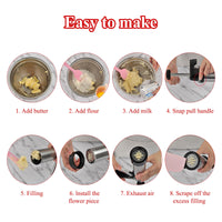 Set di presse per biscotti Garvee Spritz, in acciaio inox, con 13 dischi e 8 beccucci per biscotti, accessori da cucina, perfetti, argento