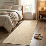 Garvee Tappeto Moderno Antiscivolo Lavabile in Tessuto Morbido 80x150cm per Soggiorno e Camera, Resistente alle Macchie, Pieghevole, Colore Neutro