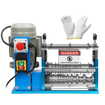 Macchina spelafili elettrica GARVEE, macchina spelafili GARVEE da 370 W, utensile spelafili da 1,5-38 mm e 75 piedi/min con 11 fori e 10 lame, macchina spelafili per la lavorazione di cablaggi