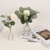 Garvee 6 pezzi di rami e foglie di eucalipto artificiali verdi per decorazioni di matrimoni, feste, decorazioni per la tavola di casa, giardino, 29 cm