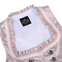 Garvee Dirndl Abito tradizionale da donna con grembiule in pizzo per l'Oktoberfest, rosa, taglia 36, design elegante