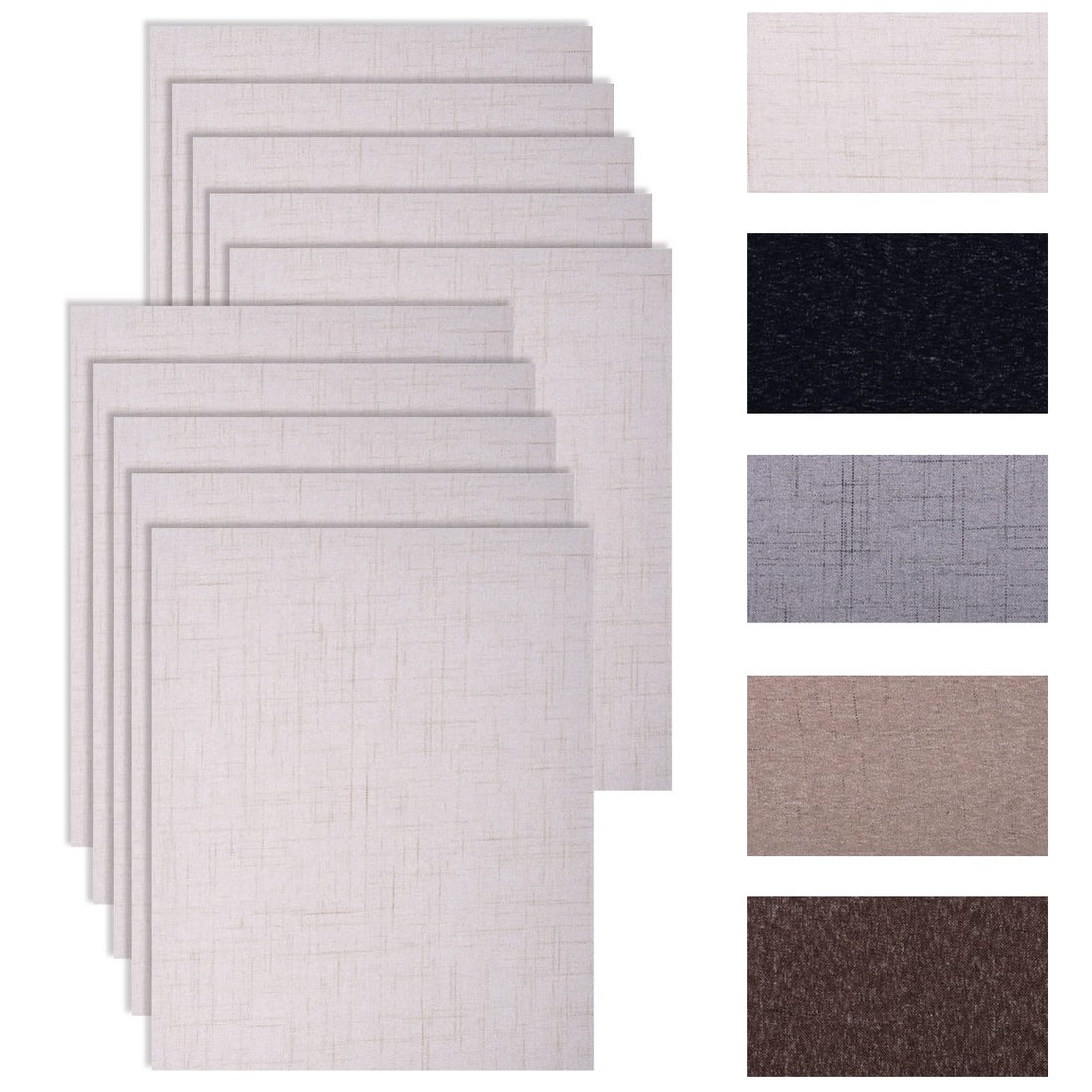 Garvee Patchs De Réparation En Lin Auto-Adhésifs 10 Pcs Pour Canapé Et Meubles 20x25cm Beige Durable Et Facile À Appliquer