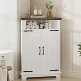 Garvee Mobile Angolare per Bagno Bianco - Design Rustico, Resistente all'Umidità, Salvaspazio per Bagno, Cucina, Soggiorno