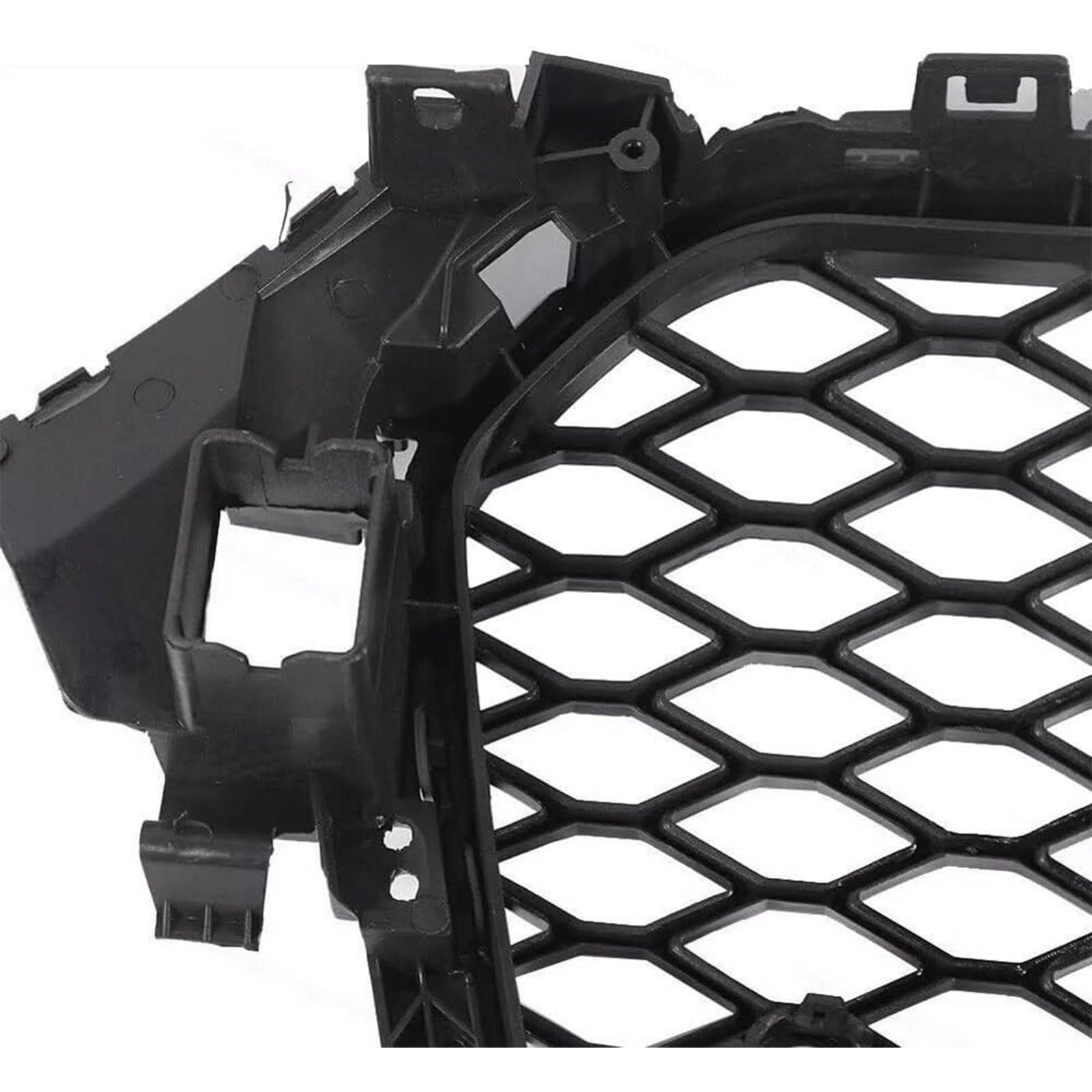 Telaio griglia paraurti anteriore a nido d'ape Garvee per Audi A4 B8PA 2013-2016, robusto, vestibilità perfetta, plastica, senza logo, modello europeo