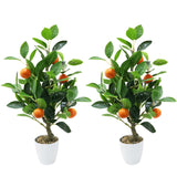 Garvee Alberi Artificiali 2pcs 1.6FT Decorativi per Interni Realistici Senza Manutenzione Verde per Casa Ufficio Feste Matrimoni