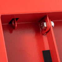 Cassetta portautensili in alluminio Garvee per camion con coperchio di sicurezza e maniglie laterali, per cantieri edili e officine, robusta, leggera, bordeaux