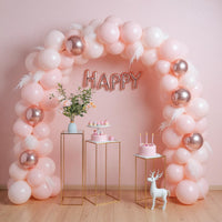 Set di 4 portafiori per matrimonio Garvee, laminato in acrilico, design geometrico, stabile, per eventi e casa, varie dimensioni, oro