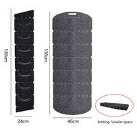 Garvee Set 2 Porta Cappelli Baseball Pieghevoli in Feltro, Organizer da Muro, Salvaspazio, Ideale per Armadi e Porte, Grigio