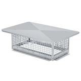 Garvee Copertura Camino 33x43 cm in Acciaio Inox 304 Antivento e Antiscintille Per Camino Esterno in Argilla - Silver