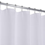 GARVEE Tenda da doccia bianca pesante 183x183 cm in poliestere impermeabile per doccia, vasca da bagno e bagno - Bianco
