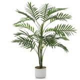 Garvee Palma Areca Artificiale 100-130cm, Foglie PEVA, Rami Regolabili, Decorazione Interni, Soggiorno e Ufficio, Verde - 100Cm+20 Üppigen