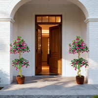 Albero di bouganville artificiale Garvee da 5 piedi con fiori rosa, seta, leggero e versatile per uso interno ed esterno