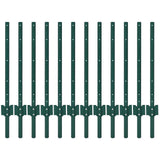Garvee Palo Recinzione Metallo 90 cm, U-Post Robusto Antiruggine, Acciaio Resistente, Giardino e Fattoria, 12 Pezzi