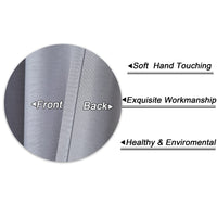 Tende da cucina impermeabili Garvee con trama in rilievo, tende corte per piccole finestre a mezza altezza, 5,1x76,2 cm, grigio, per cucina, bagno, camera da letto, soggiorno