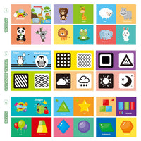 Set di libri didattici in tessuto per bambini Garvee, 12 pezzi, cotone, lavabili, morbidi, atossici, per neonati e bambini piccoli, educazione precoce, regalo, 10,5x10,5 cm