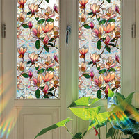 Pellicola per finestre GARVEE autoadesiva opaca anti-UV motivo vegetale 43x100cm