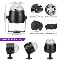 Garvee 2er Pack LED Tanzraumlichtkugel Mit Fernbedienung Für Partys Und Kinder, 7 Farben RGB, Flexibles Stativ, Sicheres Material