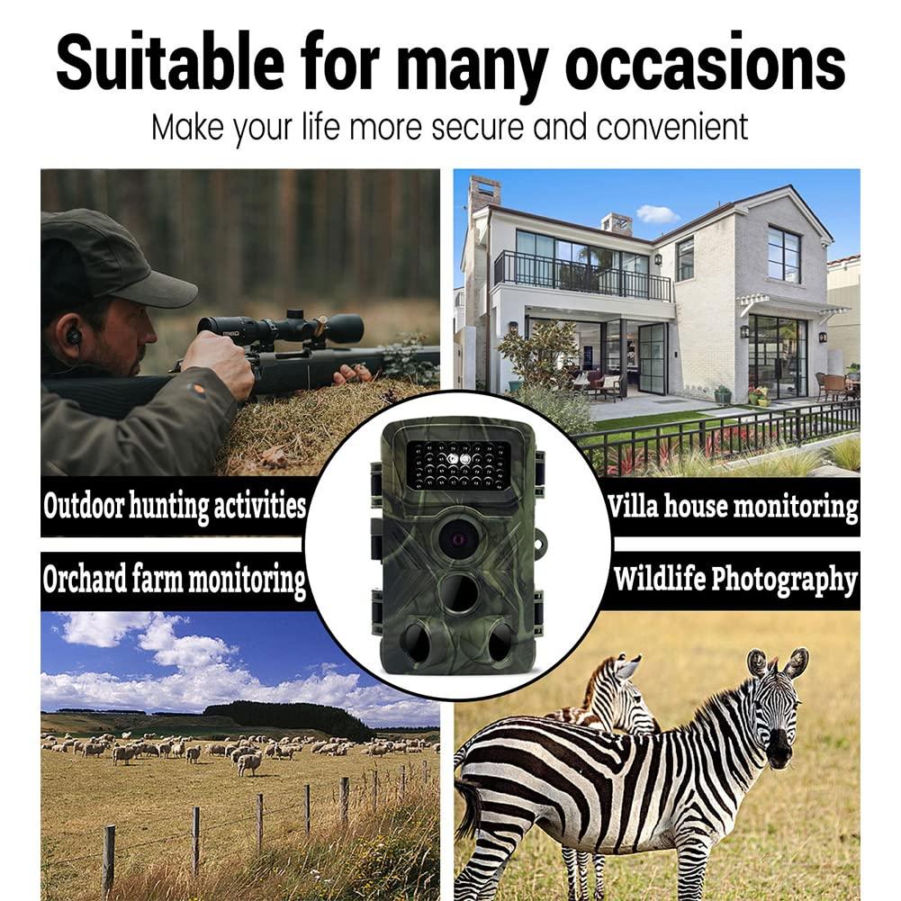 Garvee Mini Trail Camera 1080p 36MP Trasparente Confezione da 2 con scheda da 32 GB per la sorveglianza del giardino esterno