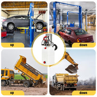 Unità Potenza Idraulica Doppio Effetto Garvee 12V 6L per Festa del Papà – Serbatoio Plastica Resistente, Avviamento Rapido per Rimorchi e Piattaforme Elevatrici