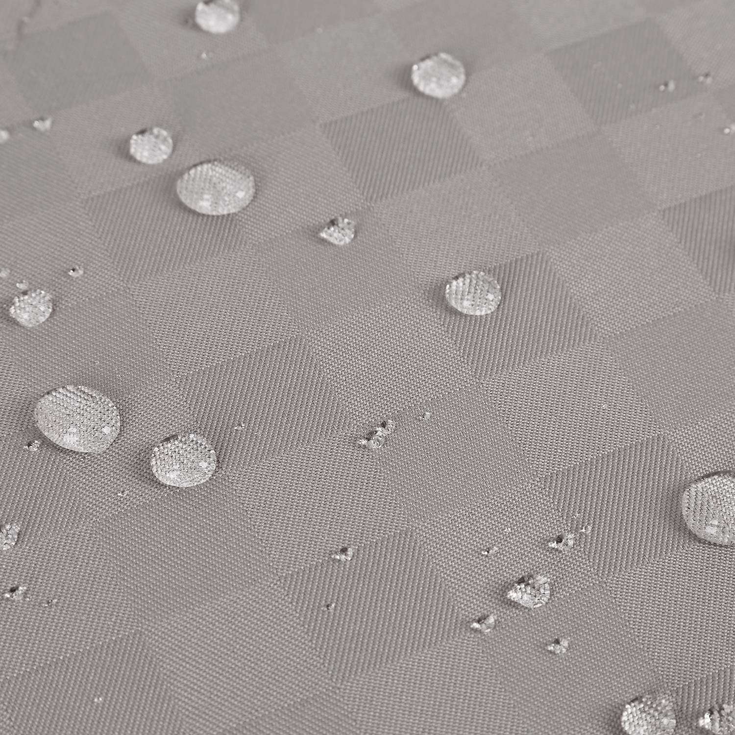 Tenda da doccia Garvee Waffle Plaid, poliestere pesante, 72x72 pollici, grigio, arredo bagno di qualità alberghiera