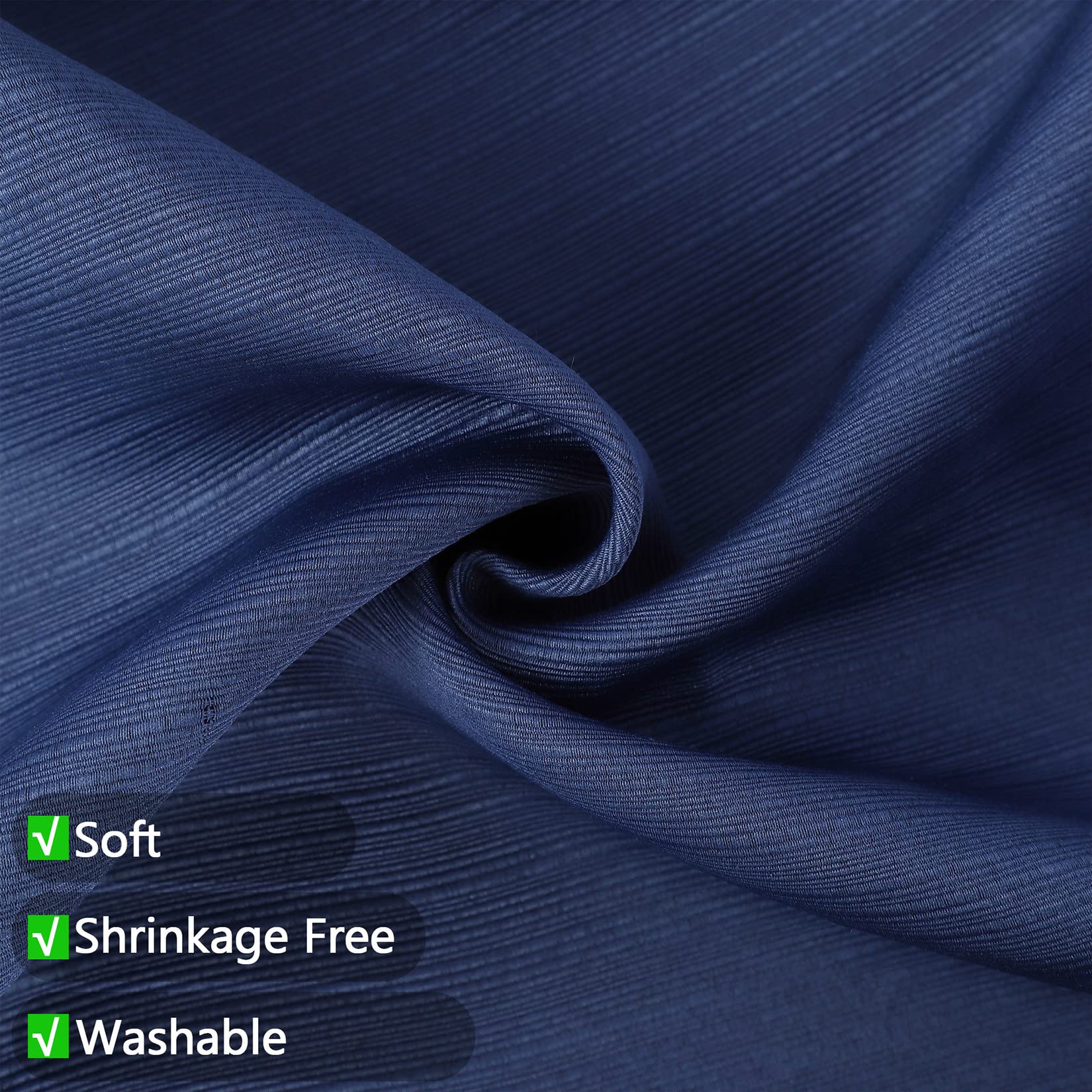 GARVEE Tessuto spesso idrorepellente robusto 72x72 pollici bagno blu navy