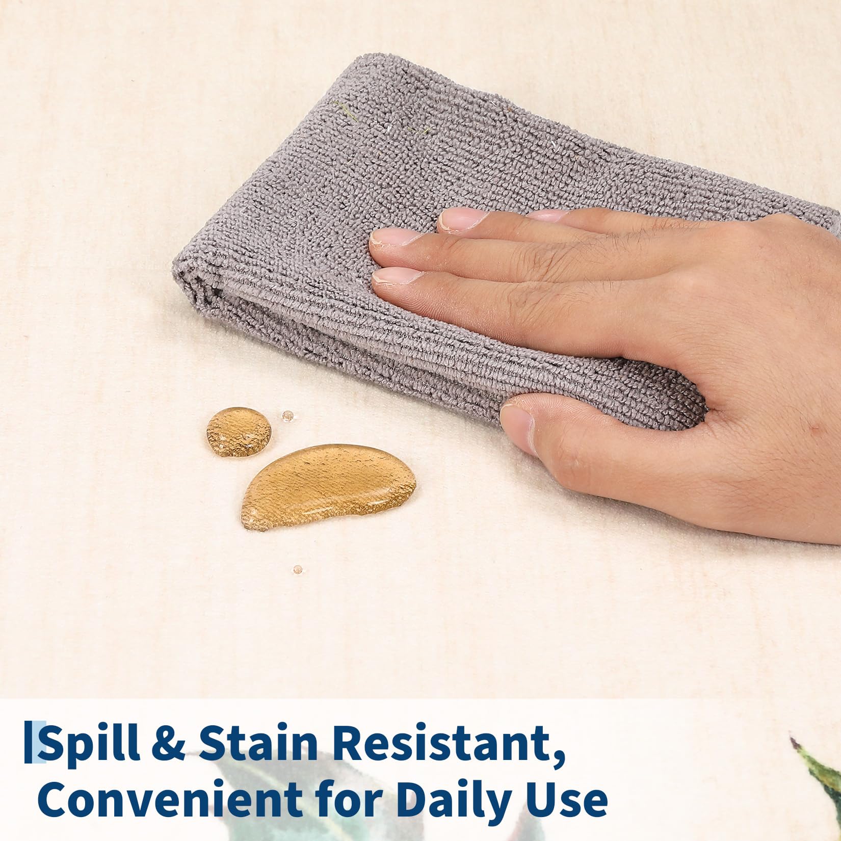 Tappeto natalizio Garvee 80x150 cm a pelo corto, lavabile, antiscivolo, per soggiorno, camera da letto, corridoio, decorazione natalizia, rosso e verde