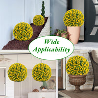 Garvee Artificial Bosso Balls 15,7 pollici Materiale PE resistente alle intemperie e senza manutenzione per uso interno ed esterno Verde