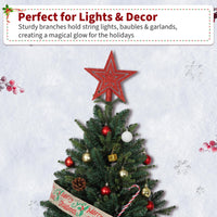 Albero di Natale Artificiale Garvee 210 cm PE/PVC con LED Risparmio Energetico per Grandi Stanze