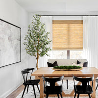 Albero di ulivo artificiale Garvee da 6 piedi con tronco realistico in PE e rami regolabili per la decorazione di casa e ufficio, nero, stabile