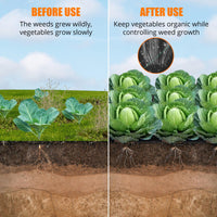 Tessuto per giardini Garvee Weed Barrier 5FTx330FT Tessuto resistente per giardino e vialetto Nero ad alta permeabilità