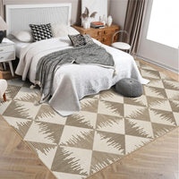 Tappeto per soggiorno Garvee 200x290cm, lavabile, antiscivolo, a pelo corto, per soggiorno, camera da letto, sala da pranzo, beige