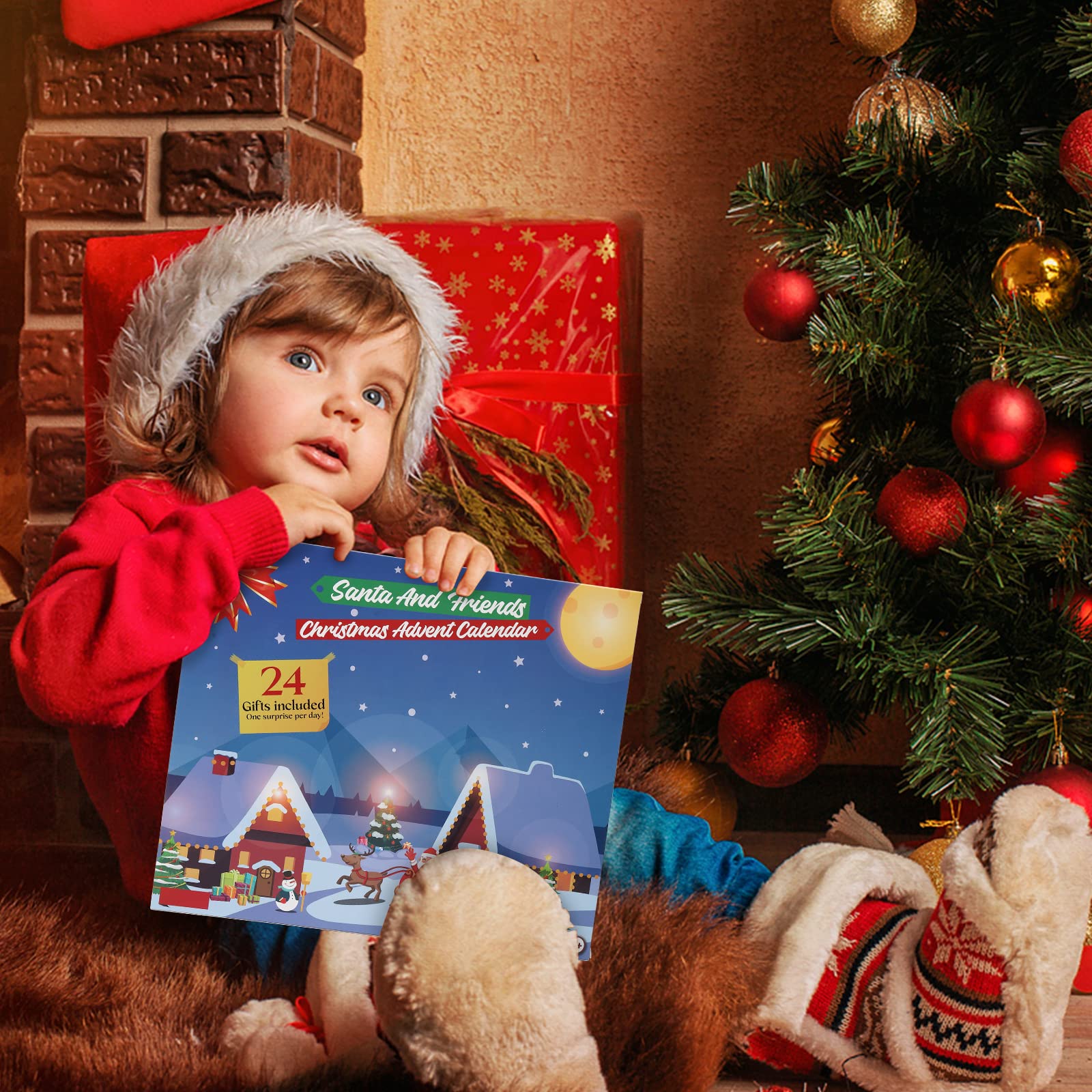 Calendario dell'Avvento Garvee 2022 Mochi Squishies Conto alla rovescia di 24 giorni Mini giocattoli morbidi Materiale atossico Regalo di Natale per bambini